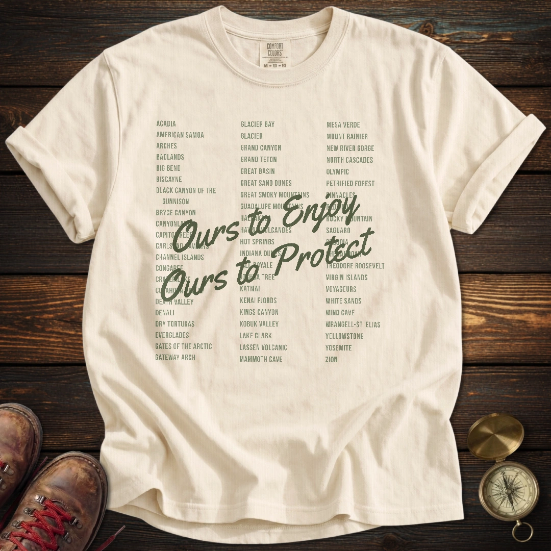 Enjoy Protect Park List Green T-Shirt