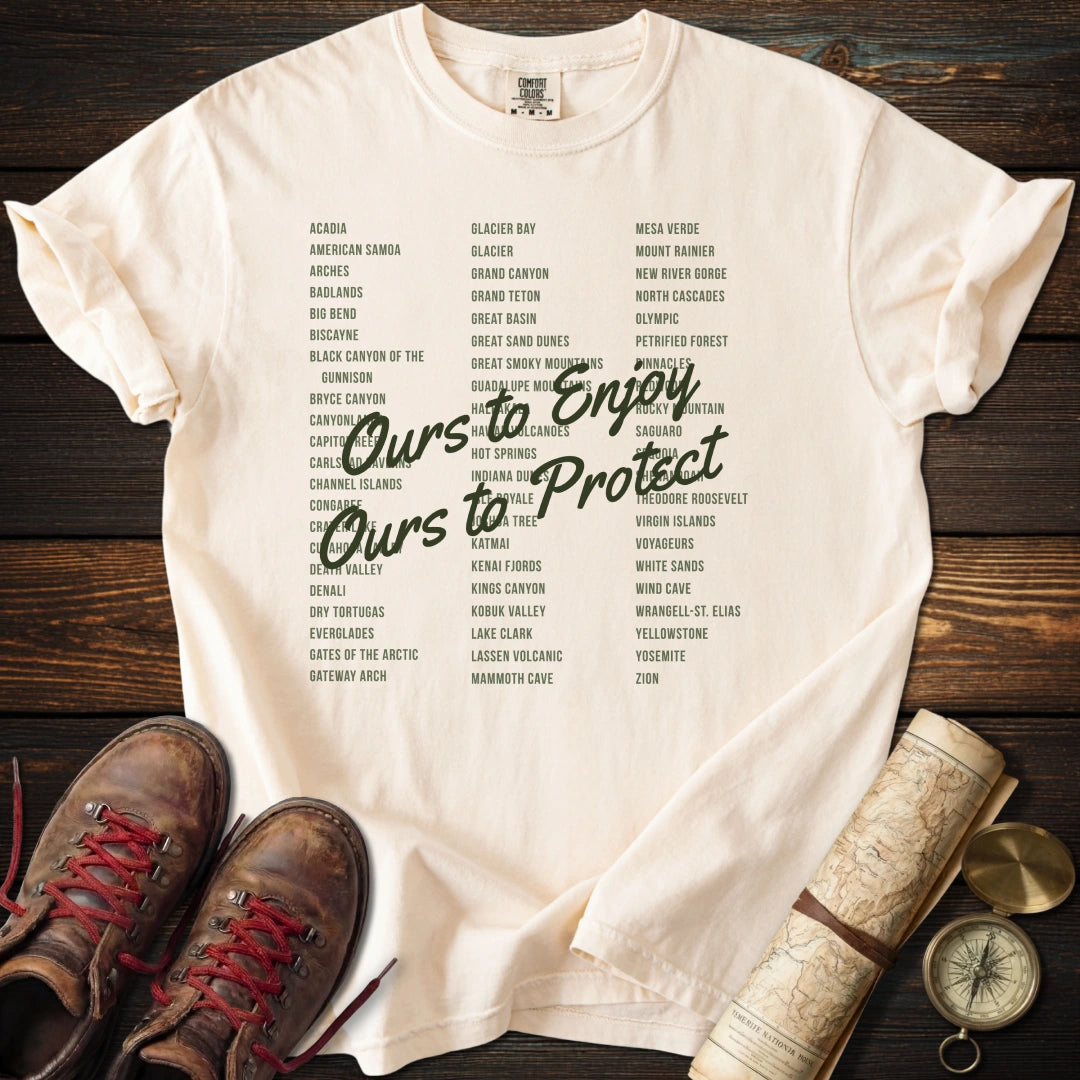Enjoy Protect Park List Green T-Shirt