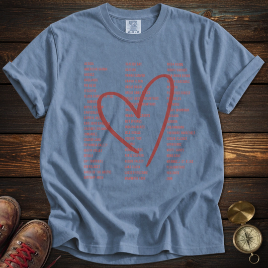 Red Heart 63 National Parks T-Shirt