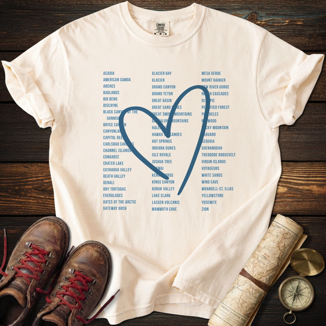 Heart 63 Parks Blue Tones T-Shirt