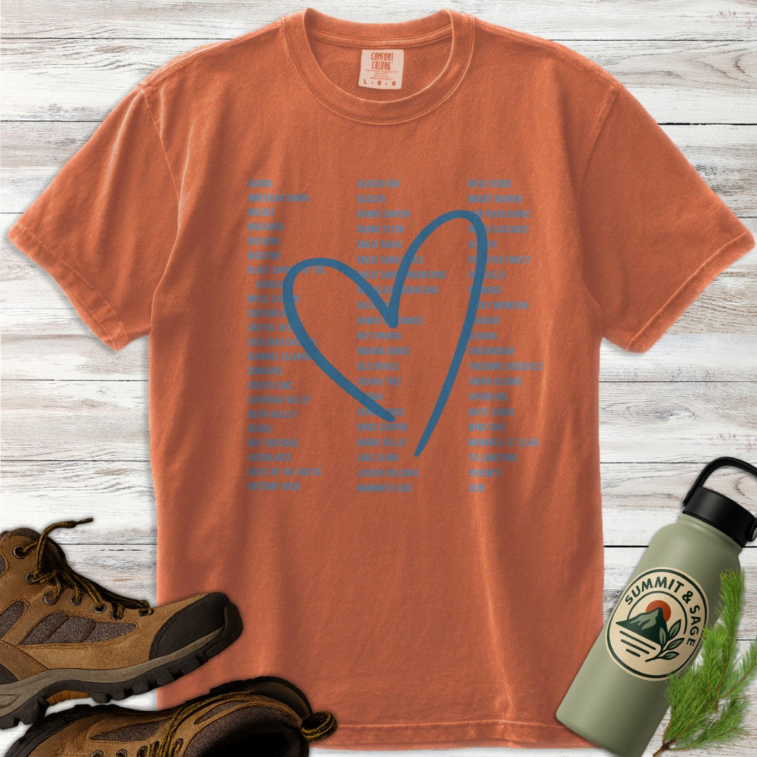 Heart 63 Parks Blue Tones T-Shirt