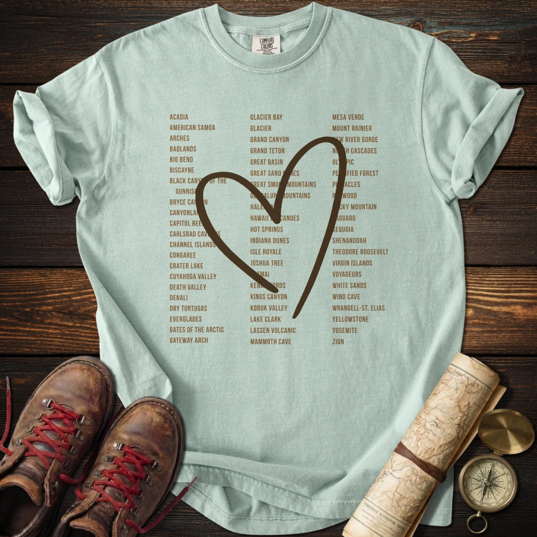 Heart 63 Parks Earth Tones T-Shirt