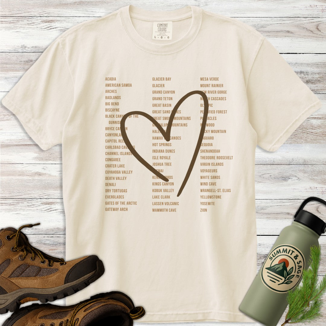 Heart 63 Parks Earth Tones T-Shirt