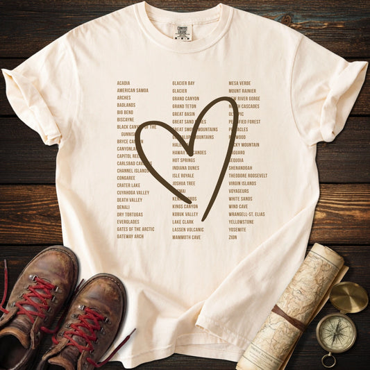 Heart 63 Parks Earth Tones T-Shirt