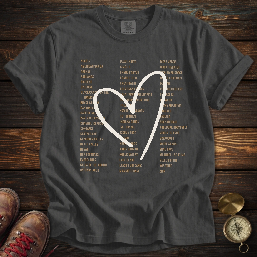 Heart 63 Parks Earth Tones T-Shirt