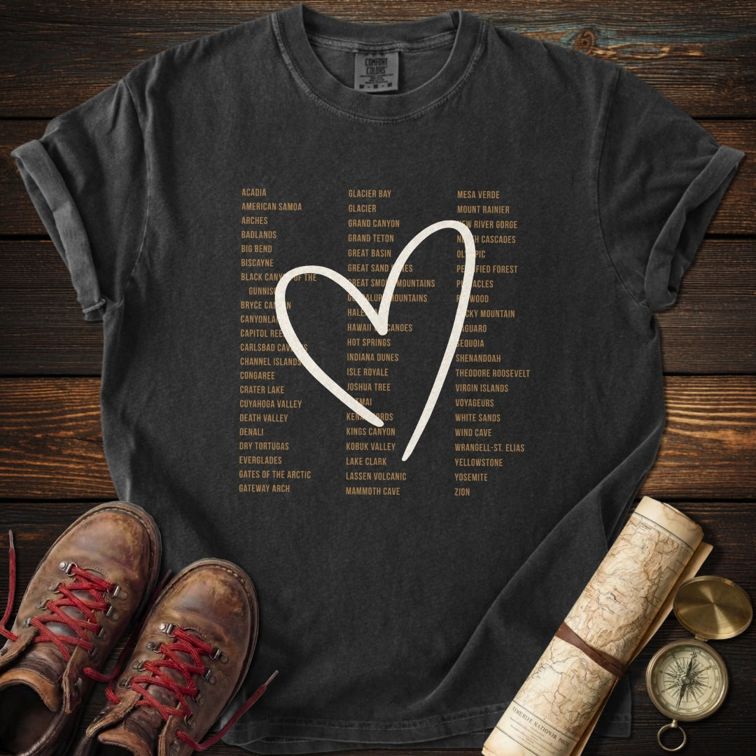Heart 63 Parks Earth Tones T-Shirt