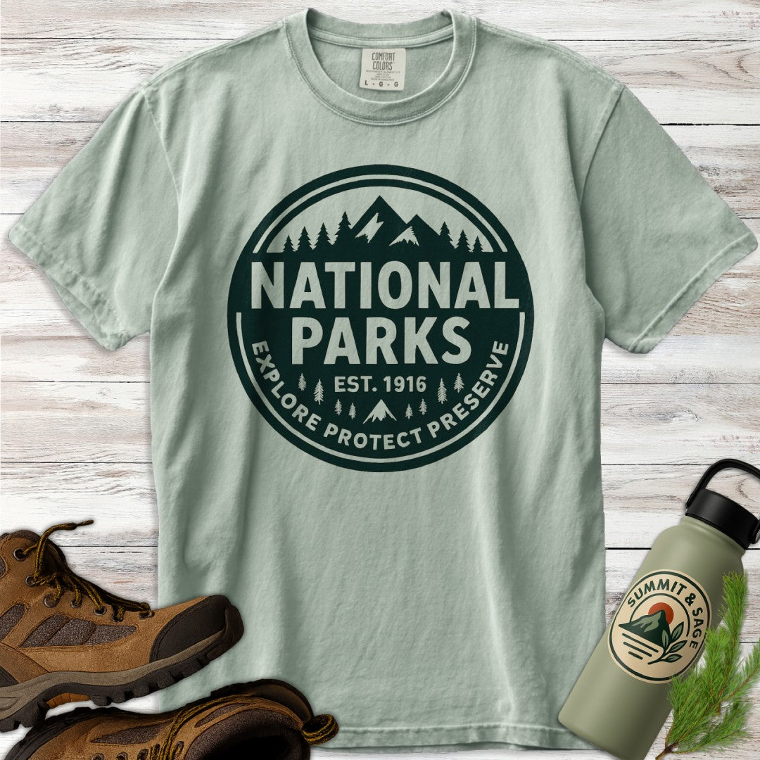 National Parks Green Badge T-Shirt