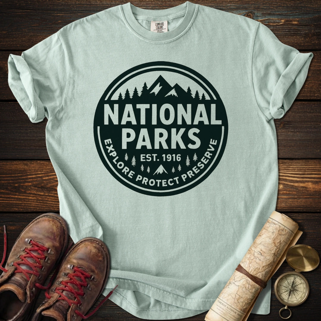 National Parks Green Badge T-Shirt