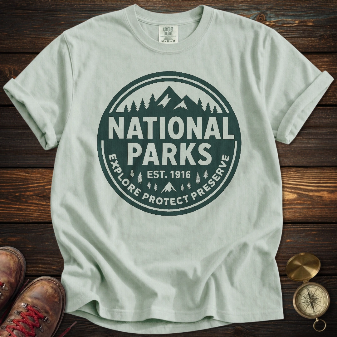 National Parks Green Badge T-Shirt