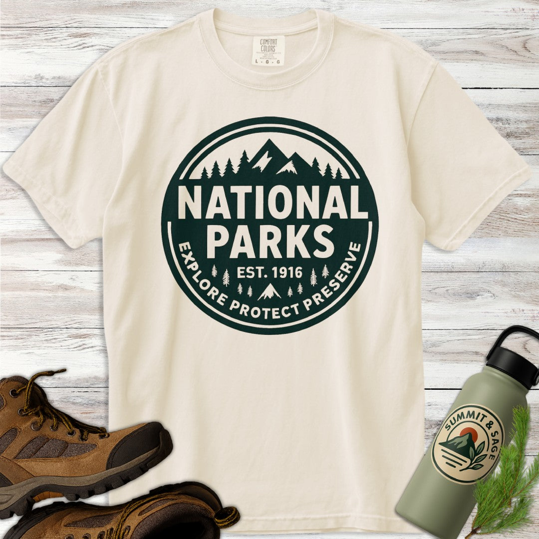 National Parks Green Badge T-Shirt