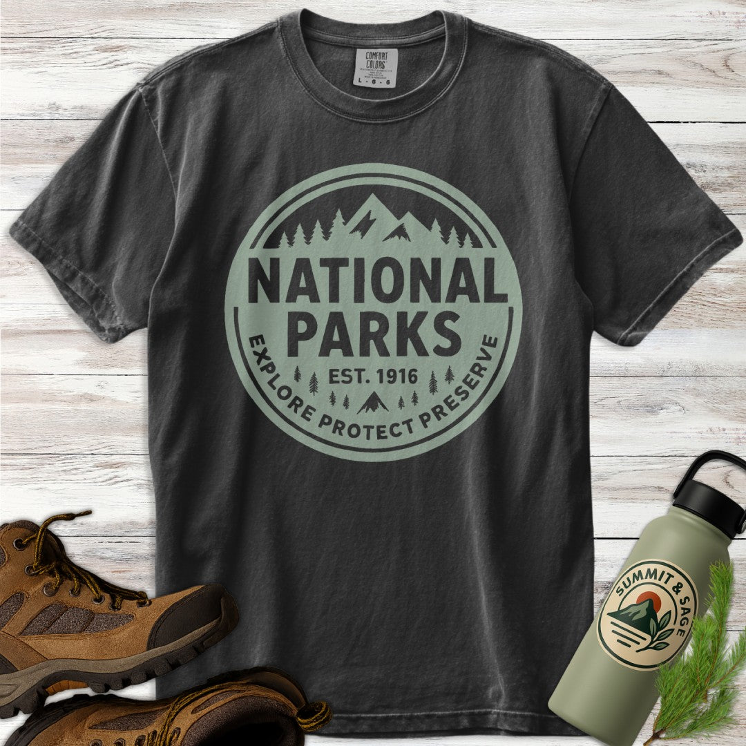National Parks Green Badge T-Shirt