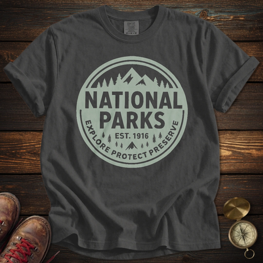 National Parks Green Badge T-Shirt