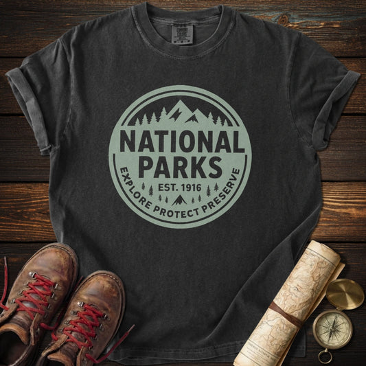 National Parks Green Badge T-Shirt