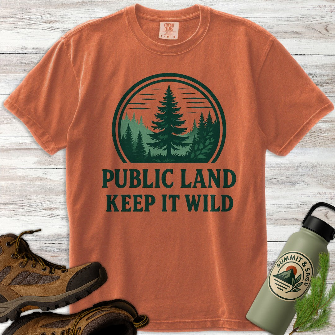 Public Land Keep Wild T-Shirt