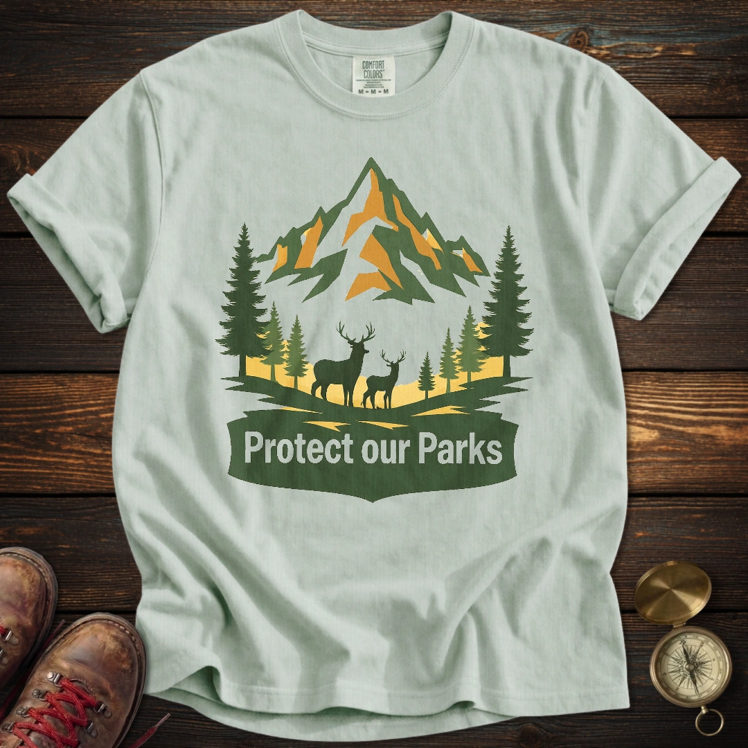 Protect Parks Elk Green T-Shirt