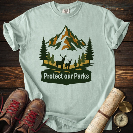 Protect Parks Elk Green T-Shirt