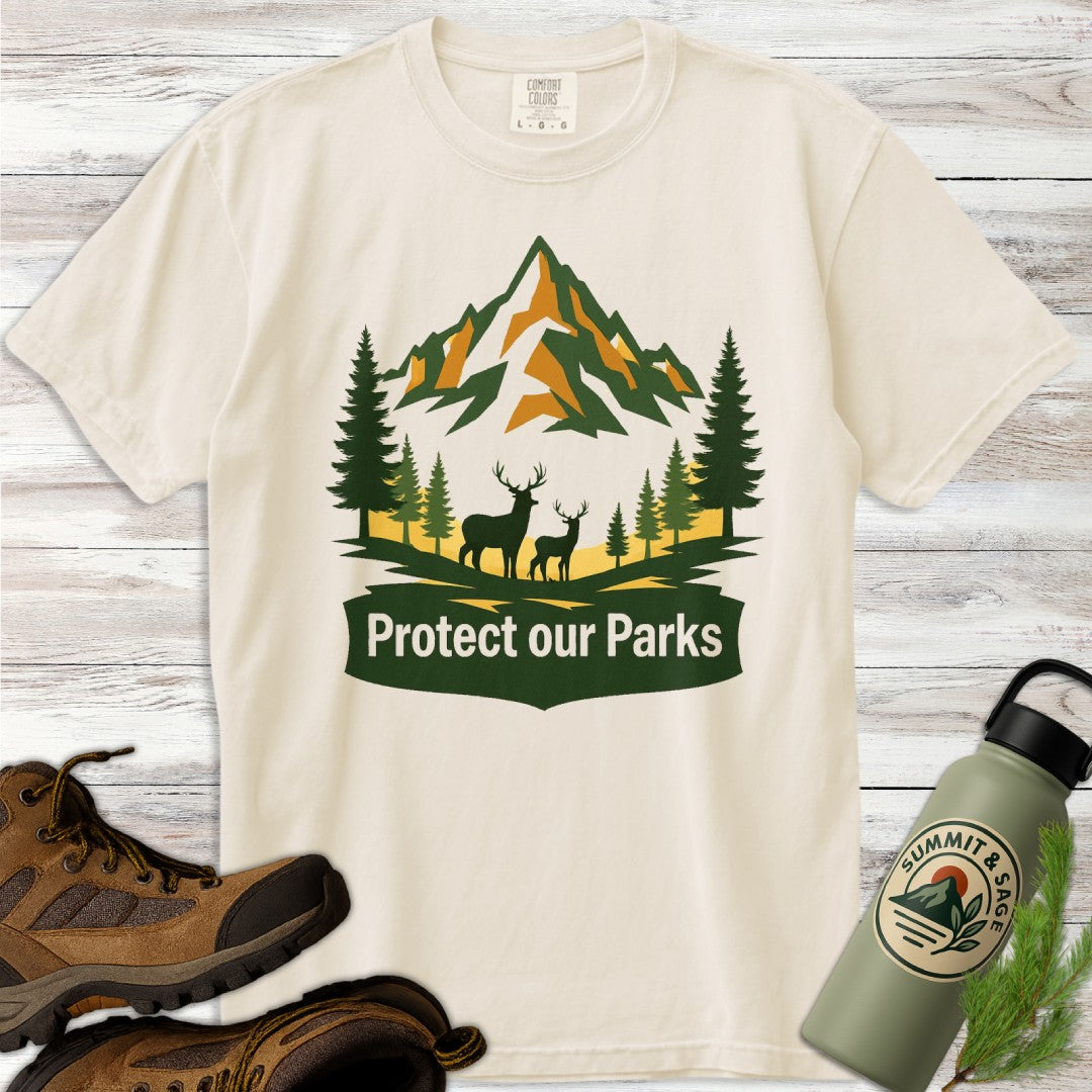 Protect Parks Elk Green T-Shirt