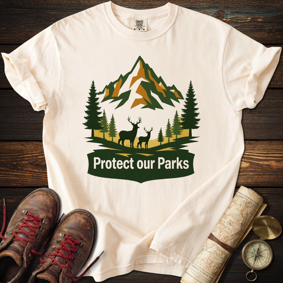 Protect Parks Elk Green T-Shirt