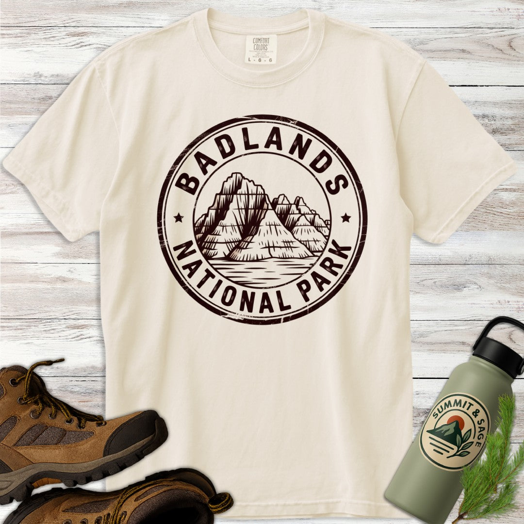 Badlands National Park Badge T-Shirt