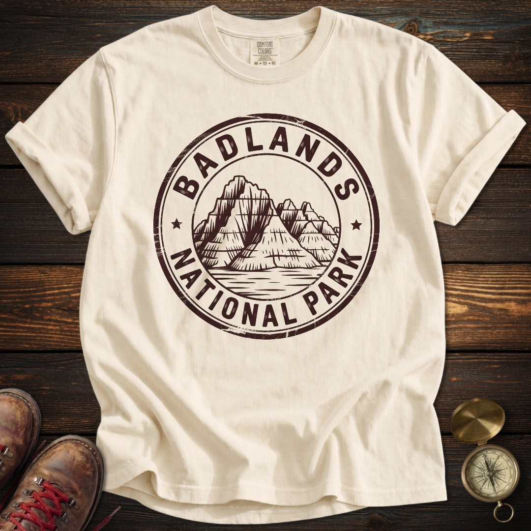Badlands National Park Badge T-Shirt