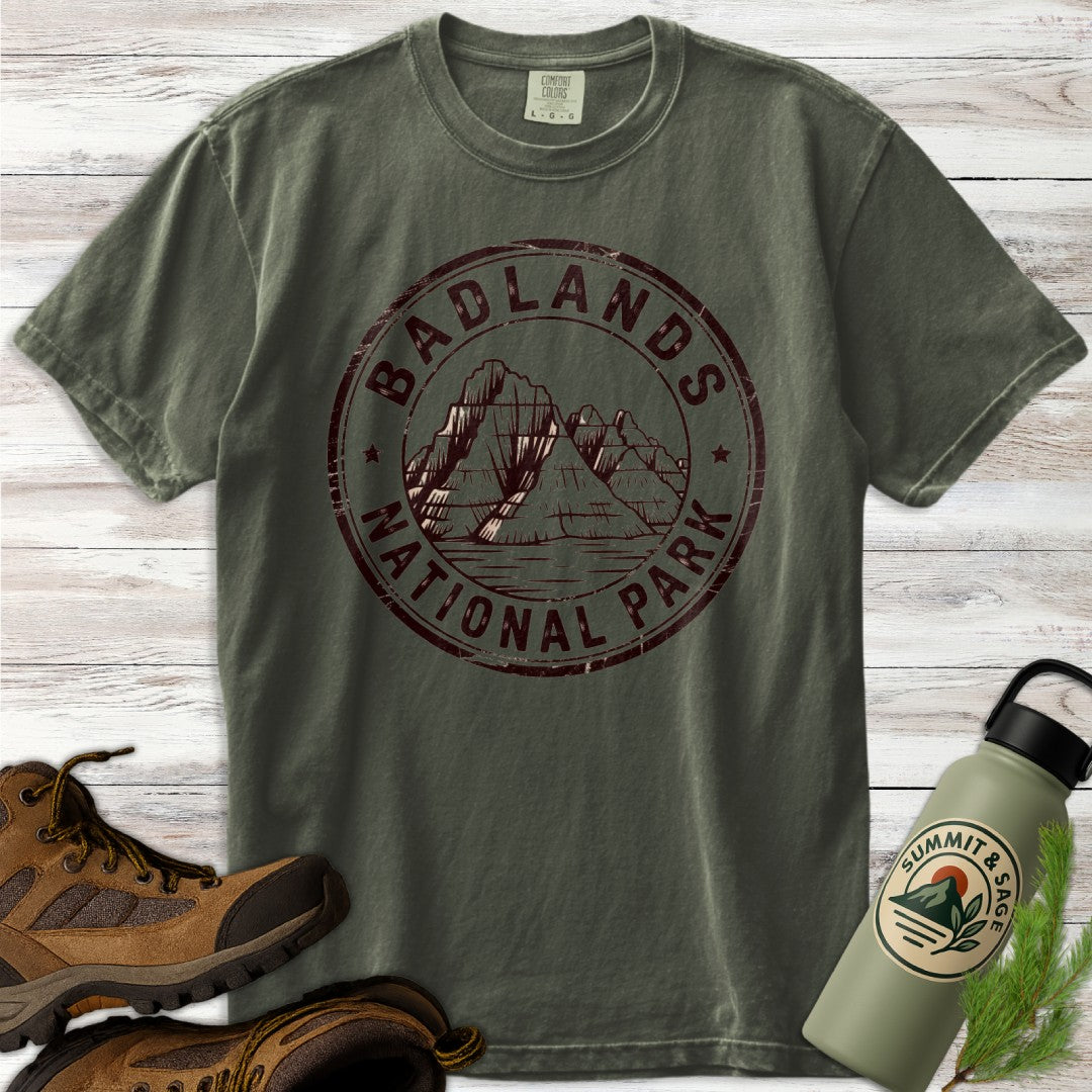 Badlands National Park Badge T-Shirt