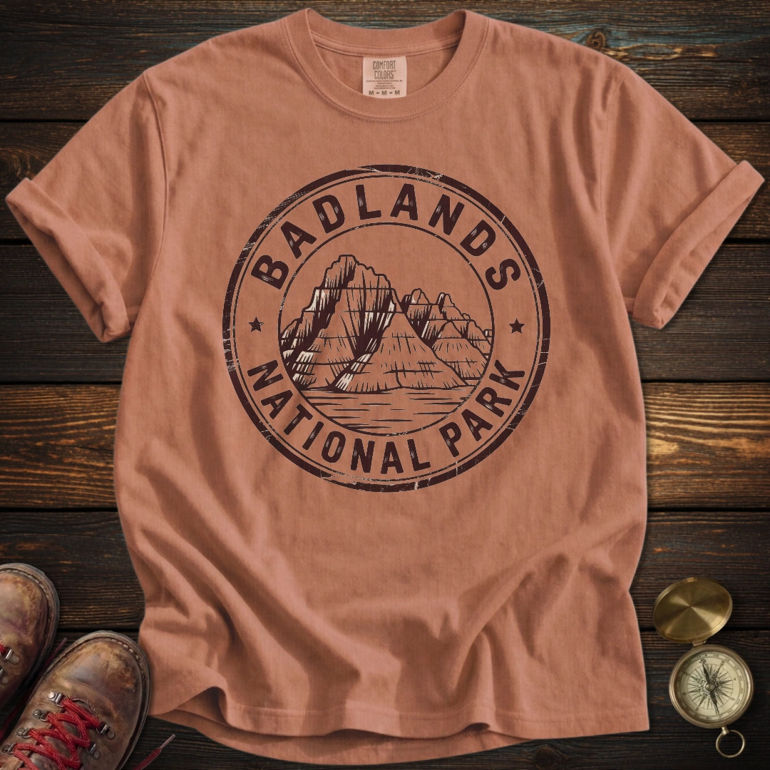 Badlands National Park Badge T-Shirt