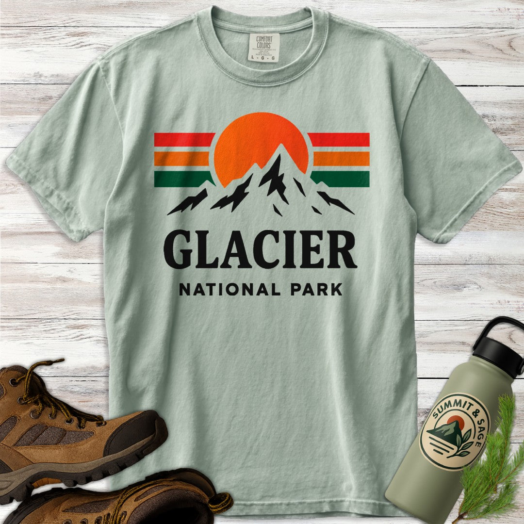 Glacier National Park Colorful T-Shirt