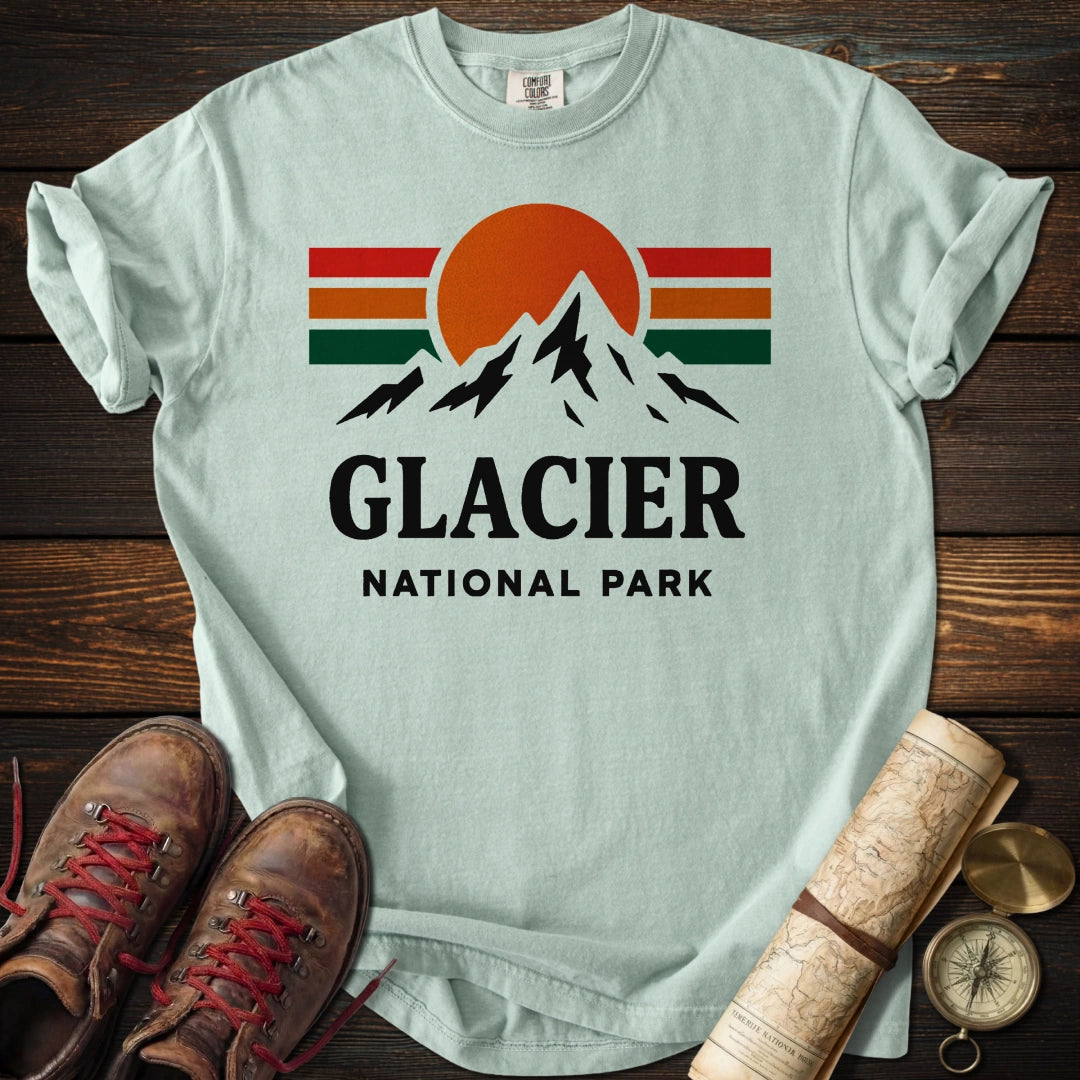 Glacier National Park Colorful T-Shirt
