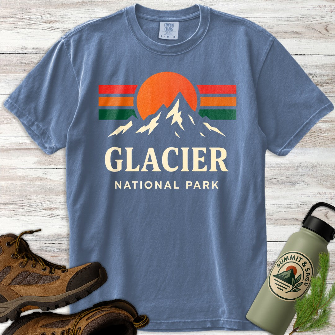 Glacier National Park Colorful T-Shirt