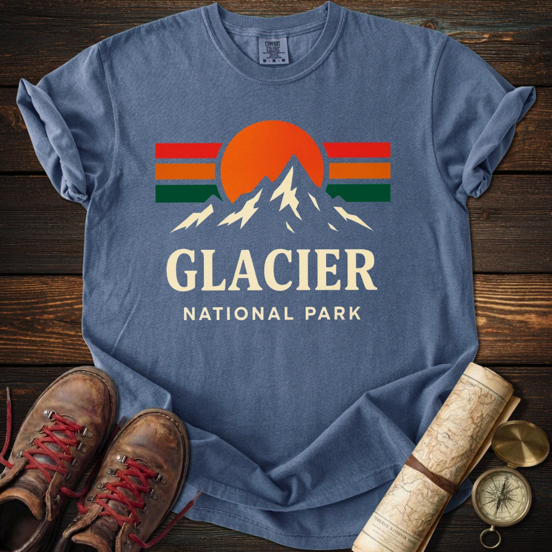 Glacier National Park Colorful T-Shirt