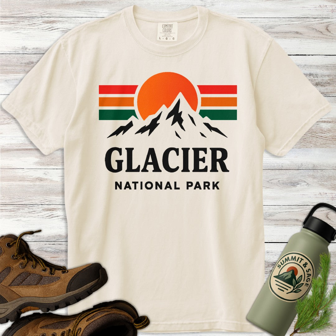 Glacier National Park Colorful T-Shirt