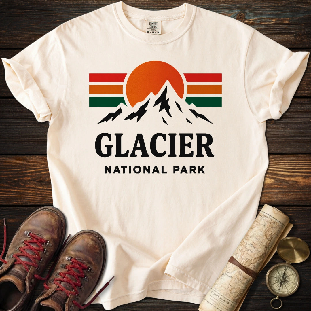 Glacier National Park Colorful T-Shirt