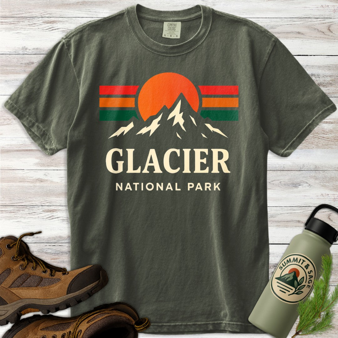 Glacier National Park Colorful T-Shirt
