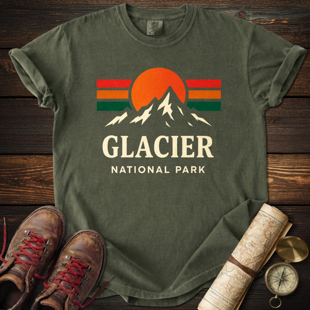 Glacier National Park Colorful T-Shirt