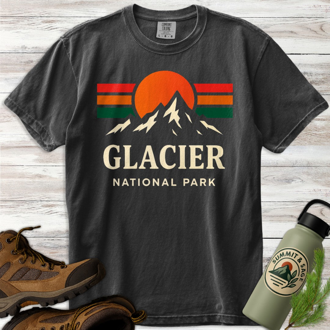 Glacier National Park Colorful T-Shirt