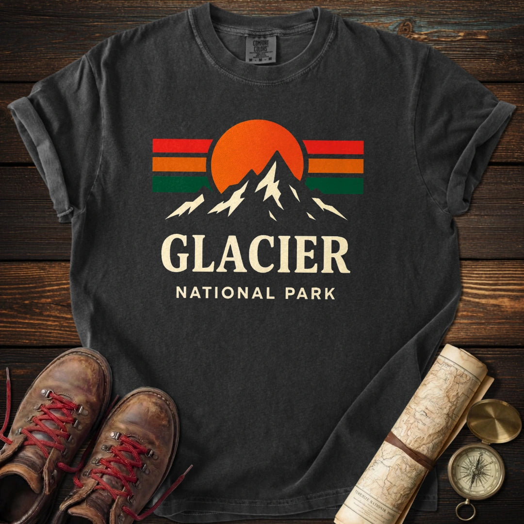 Glacier National Park Colorful T-Shirt