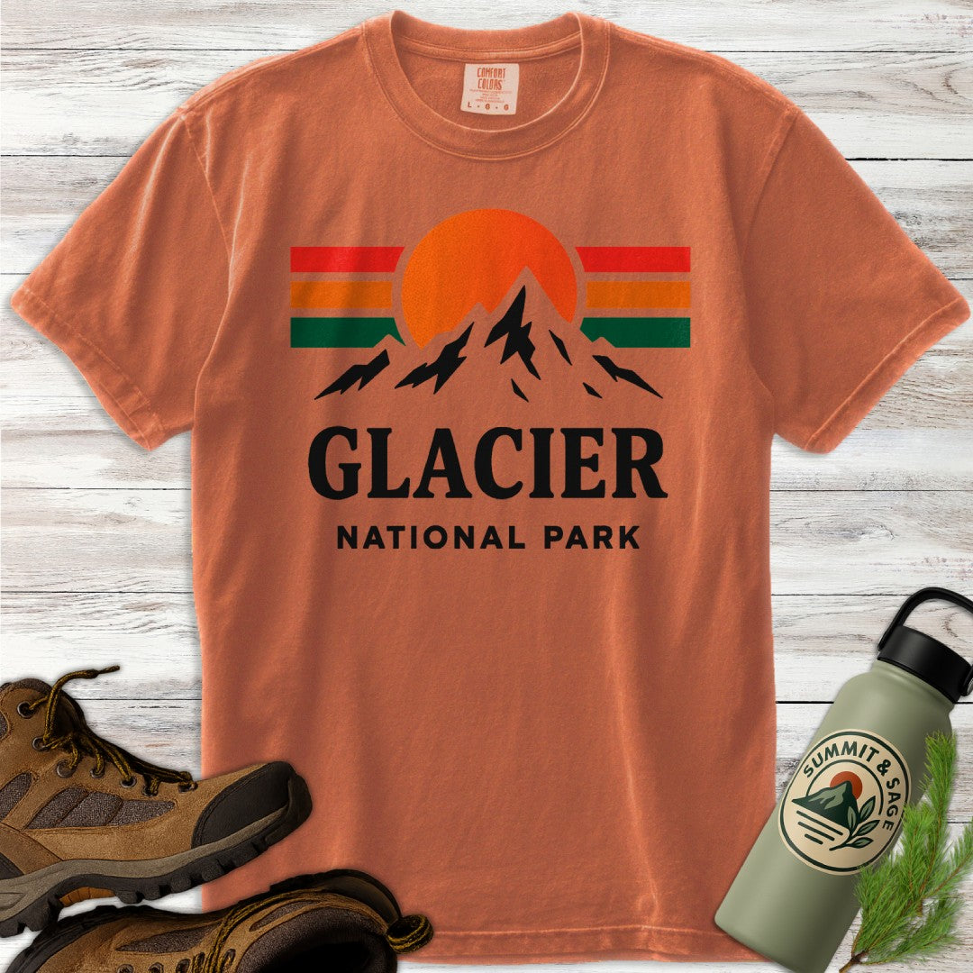 Glacier National Park Colorful T-Shirt