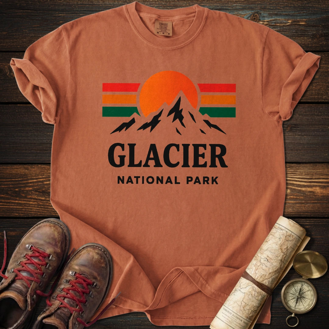 Glacier National Park Colorful T-Shirt