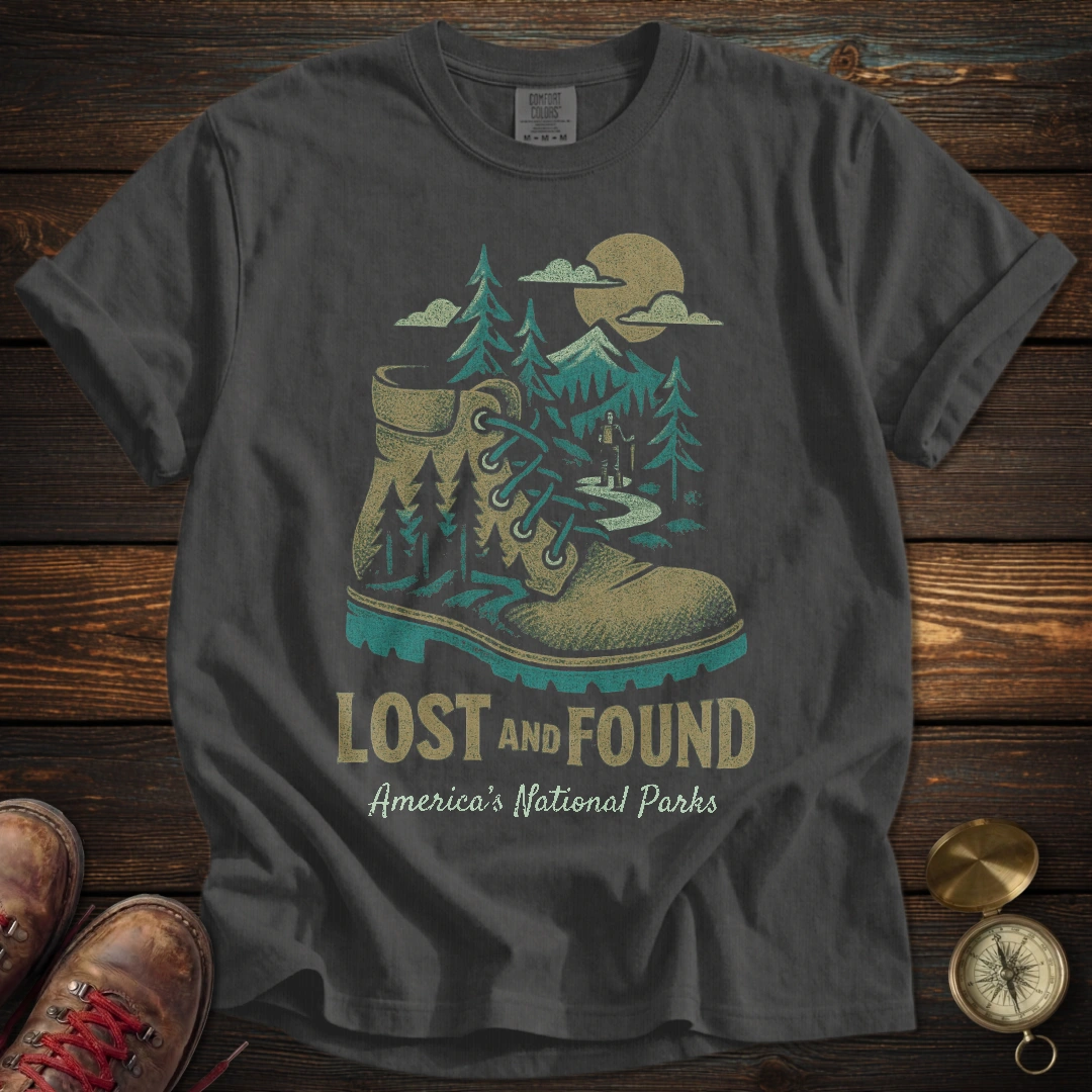 Distressed Boot America's National Parks T-Shirt