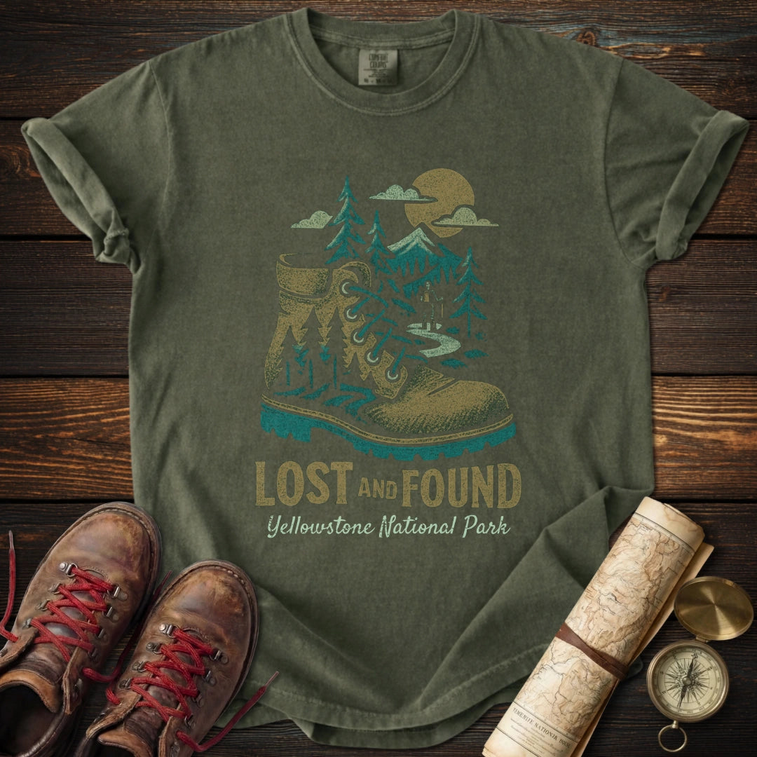 Distressed Boot Yellowstone T-Shirt