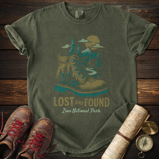 Distressed Boot Zion National Park T-Shirt