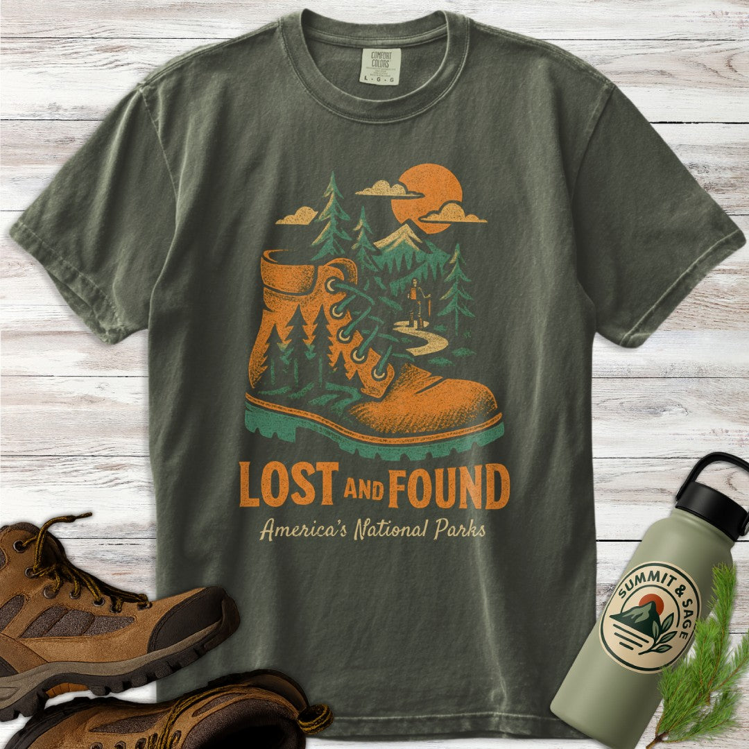 Distressed Boot America's National Parks T-Shirt