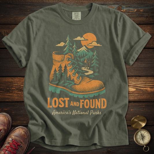 Distressed Boot America's National Parks T-Shirt