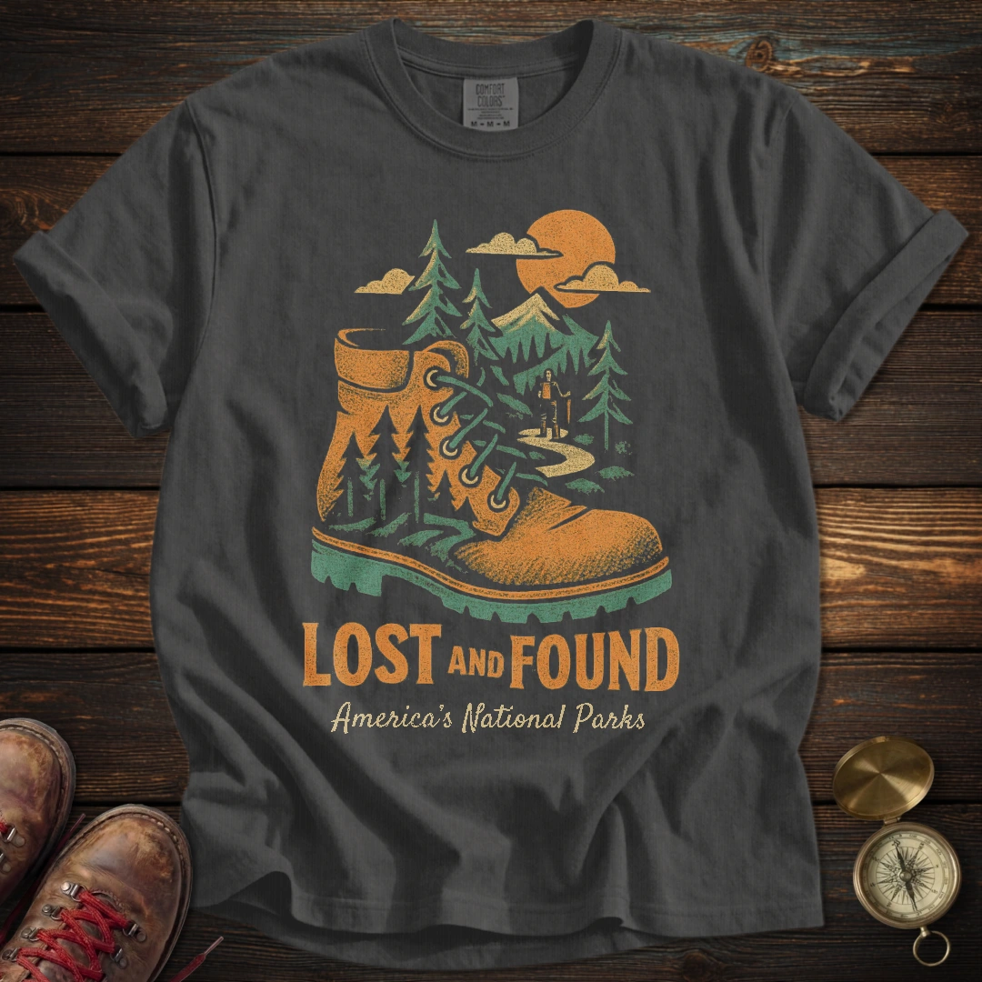 Distressed Boot America's National Parks T-Shirt
