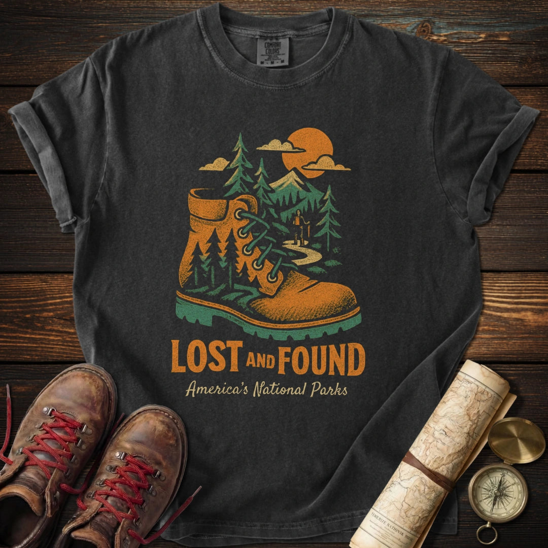 Distressed Boot America's National Parks T-Shirt