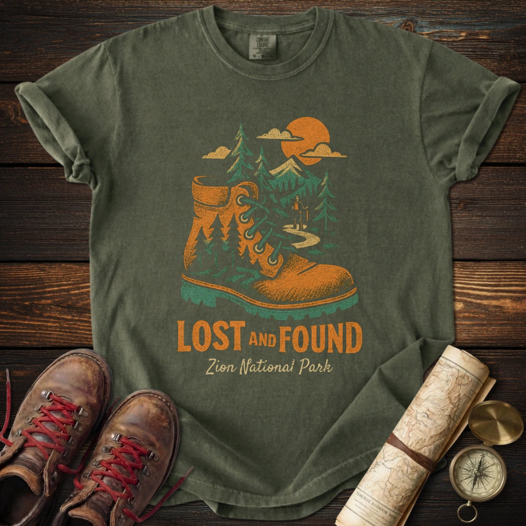 Distressed Boot Zion National Park T-Shirt