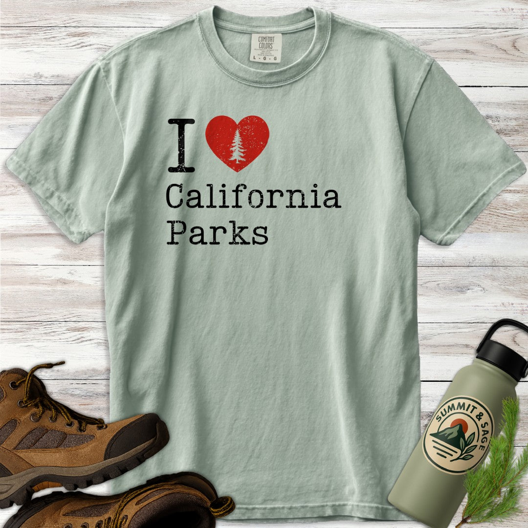 I Heart California Parks Distressed T-Shirt