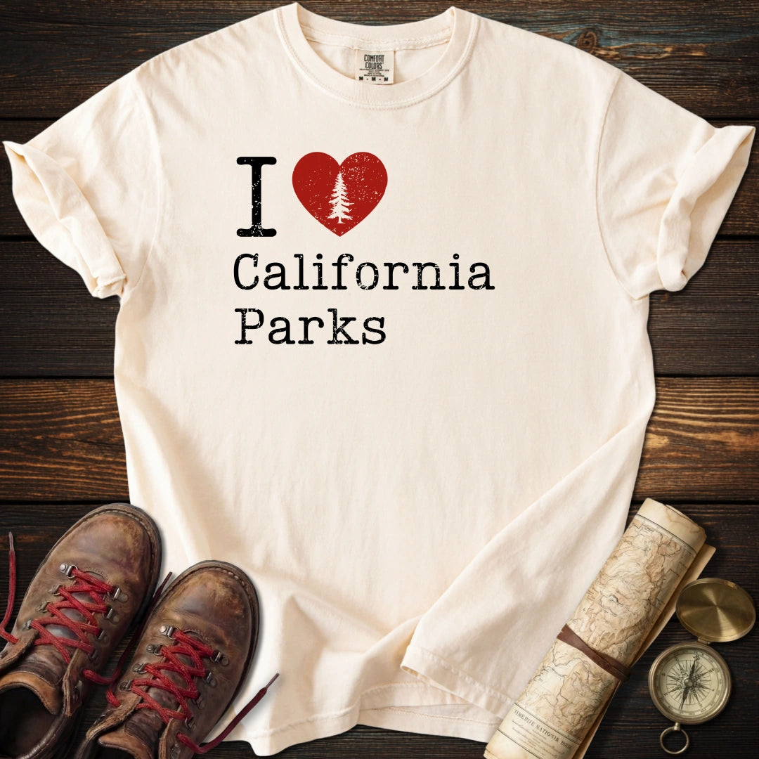 I Heart California Parks Distressed T-Shirt