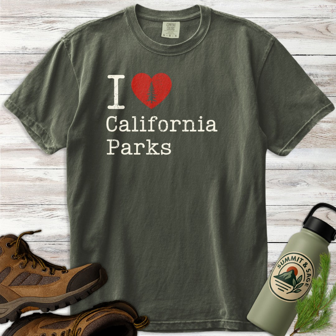 I Heart California Parks Distressed T-Shirt