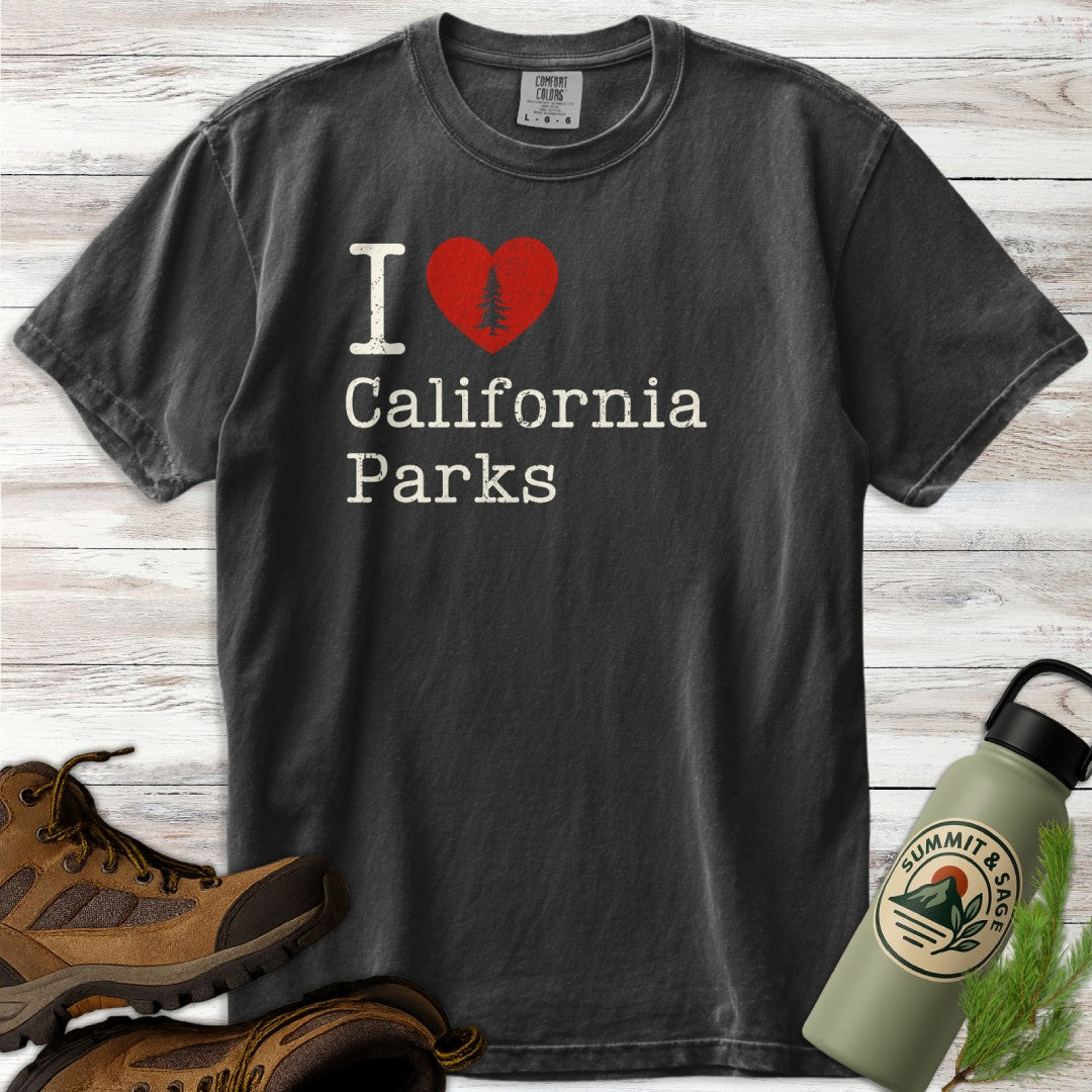 I Heart California Parks Distressed T-Shirt